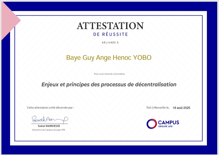 Processus Décentralisation